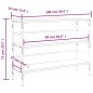 vidaXL Mesa consola madera de ingeniería marrón roble 100x32x75 cm vidaXL Mesa consola madera de ingeniería marrón roble 100x32x75 cm