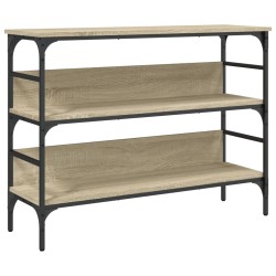vidaXL Mesa consola madera de ingeniería roble Sonoma 100x32x75 cm