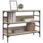 vidaXL Mesa consola madera de ingeniería roble Sonoma 100x32x75 cm vidaXL Mesa consola madera de ingeniería roble Sonoma 100x32x75 cm