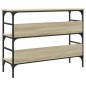 vidaXL Mesa consola madera de ingeniería roble Sonoma 100x32x75 cm vidaXL Mesa consola madera de ingeniería roble Sonoma 100x32x75 cm