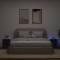 vidaXL Muebles de TV de pared con luces LED 2 uds negro 40,5x35x40 cm