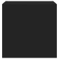 vidaXL Muebles de TV de pared con luces LED 2 uds negro 40,5x35x40 cm