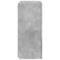 vidaXL Mueble de TV de pared con luces LED gris hormigón 40,5x35x80 cm