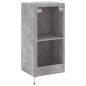 vidaXL Mueble de TV de pared con luces LED gris hormigón 40,5x35x80 cm