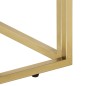 vidaXL Mesa de centro dorada acero inoxidable y vidrio templado vidaXL Mesa de centro dorada acero inoxidable y vidrio templado