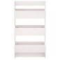 vidaXL Jardinera de pared 3 niveles madera pino blanco 60x18,5x110 cm