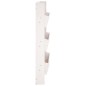 vidaXL Jardinera de pared 3 niveles madera pino blanco 60x18,5x110 cm