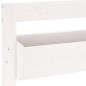 vidaXL Jardinera de pared 3 niveles madera pino blanco 60x18,5x110 cm