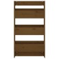 vidaXL Jardinera pared 3 niveles madera pino marrón miel 60x18,5x110cm vidaXL Jardinera pared 3 niveles madera pino marrón miel 60x18,5x110cm