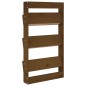 vidaXL Jardinera pared 3 niveles madera pino marrón miel 60x18,5x110cm vidaXL Jardinera pared 3 niveles madera pino marrón miel 60x18,5x110cm