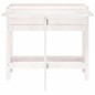 vidaXL Jardinera con tapa plegable madera maciza de pino blanca