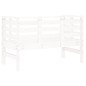 vidaXL Banco de jardín madera maciza de pino blanco 111,5x53x71 cm vidaXL Banco de jardín madera maciza de pino blanco 111,5x53x71 cm