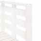 vidaXL Juego de muebles de jardín 3 pzas madera maciza de pino blanco vidaXL Juego de muebles de jardín 3 pzas madera maciza de pino blanco