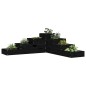 vidaXL Jardinera de 4 niveles madera maciza pino negra 106x104,5x36 cm vidaXL Jardinera de 4 niveles madera maciza pino negra 106x104,5x36 cm