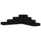 vidaXL Jardinera de 4 niveles madera maciza pino negra 106x104,5x36 cm vidaXL Jardinera de 4 niveles madera maciza pino negra 106x104,5x36 cm