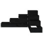 vidaXL Jardinera 4 niveles madera maciza de pino negra 80,5x79x36 cm vidaXL Jardinera 4 niveles madera maciza de pino negra 80,5x79x36 cm