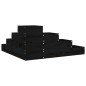 vidaXL Jardinera 4 niveles madera maciza de pino negra 80,5x79x36 cm vidaXL Jardinera 4 niveles madera maciza de pino negra 80,5x79x36 cm