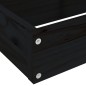 vidaXL Jardinera 4 niveles madera maciza de pino negra 80,5x79x36 cm vidaXL Jardinera 4 niveles madera maciza de pino negra 80,5x79x36 cm