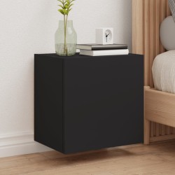 vidaXL Mueble de TV de pared madera de ingeniería negro 40,5x30x40 cm