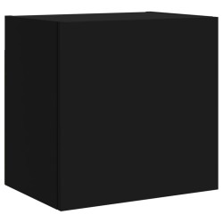 vidaXL Mueble de TV de pared madera de ingeniería negro 40,5x30x40 cm