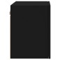 vidaXL Mueble de TV de pared madera de ingeniería negro 40,5x30x40 cm vidaXL Mueble de TV de pared madera de ingeniería negro 40,5x30x40 cm