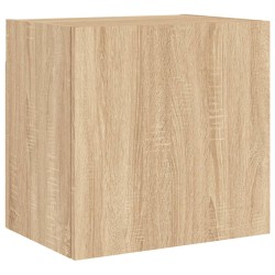 vidaXL Mueble TV de pared madera ingeniería roble Sonoma 40,5x30x40 cm