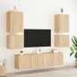 vidaXL Mueble TV de pared madera ingeniería roble Sonoma 40,5x30x40 cm vidaXL Mueble TV de pared madera ingeniería roble Sonoma 40,5x30x40 cm