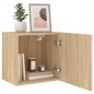 vidaXL Mueble TV de pared madera ingeniería roble Sonoma 40,5x30x40 cm vidaXL Mueble TV de pared madera ingeniería roble Sonoma 40,5x30x40 cm