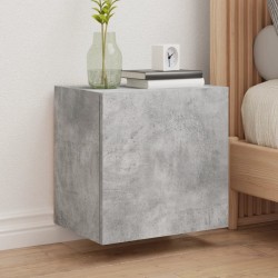 vidaXL Mueble TV de pared madera ingeniería gris hormigón 40,5x30x40cm