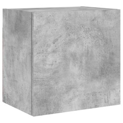 vidaXL Mueble TV de pared madera ingeniería gris hormigón 40,5x30x40cm