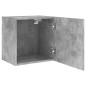 vidaXL Mueble TV de pared madera ingeniería gris hormigón 40,5x30x40cm
