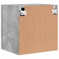 vidaXL Mueble TV de pared madera ingeniería gris hormigón 40,5x30x40cm