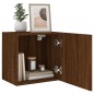 vidaXL Muebles de TV de pared 2 uds madera marrón roble 40,5x30x40 cm