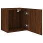vidaXL Muebles de TV de pared 2 uds madera marrón roble 40,5x30x40 cm