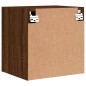 vidaXL Muebles de TV de pared 2 uds madera marrón roble 40,5x30x40 cm