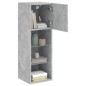 vidaXL Muebles de TV con luces LED 2 uds gris hormigón 30,5x30x90 cm vidaXL Muebles de TV con luces LED 2 uds gris hormigón 30,5x30x90 cm