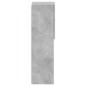 vidaXL Muebles de TV con luces LED 2 uds gris hormigón 30,5x30x102 cm