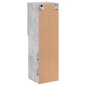 vidaXL Muebles de TV con luces LED 2 uds gris hormigón 30,5x30x102 cm