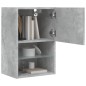 vidaXL Muebles de TV con luces LED 2 uds gris hormigón 40,5x30x60 cm vidaXL Muebles de TV con luces LED 2 uds gris hormigón 40,5x30x60 cm