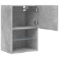 vidaXL Muebles de TV con luces LED 2 uds gris hormigón 40,5x30x60 cm vidaXL Muebles de TV con luces LED 2 uds gris hormigón 40,5x30x60 cm