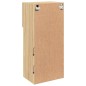 vidaXL Muebles de TV con luces LED 2 uds roble Sonoma 40,5x30x90 cm