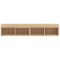 vidaXL Muebles de TV con luces LED 2 uds roble Sonoma 80x30x30 cm