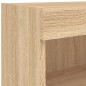 vidaXL Muebles de TV con luces LED 2 uds roble Sonoma 80x30x30 cm