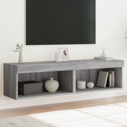 vidaXL Mueble de TV con luces LED gris Sonoma 60x30x30 cm