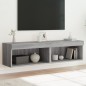 vidaXL Mueble de TV con luces LED gris Sonoma 60x30x30 cm