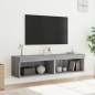 vidaXL Mueble de TV con luces LED gris Sonoma 60x30x30 cm