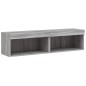 vidaXL Mueble de TV con luces LED gris Sonoma 60x30x30 cm