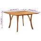 vidaXL Juego de comedor para jardín 5 piezas gris vidaXL Juego de comedor para jardín 5 piezas gris
