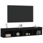 vidaXL Muebles de TV con luces LED 2 uds negro 80x30x30 cm vidaXL Muebles de TV con luces LED 2 uds negro 80x30x30 cm
