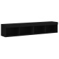 vidaXL Muebles de TV con luces LED 2 uds negro 80x30x30 cm vidaXL Muebles de TV con luces LED 2 uds negro 80x30x30 cm